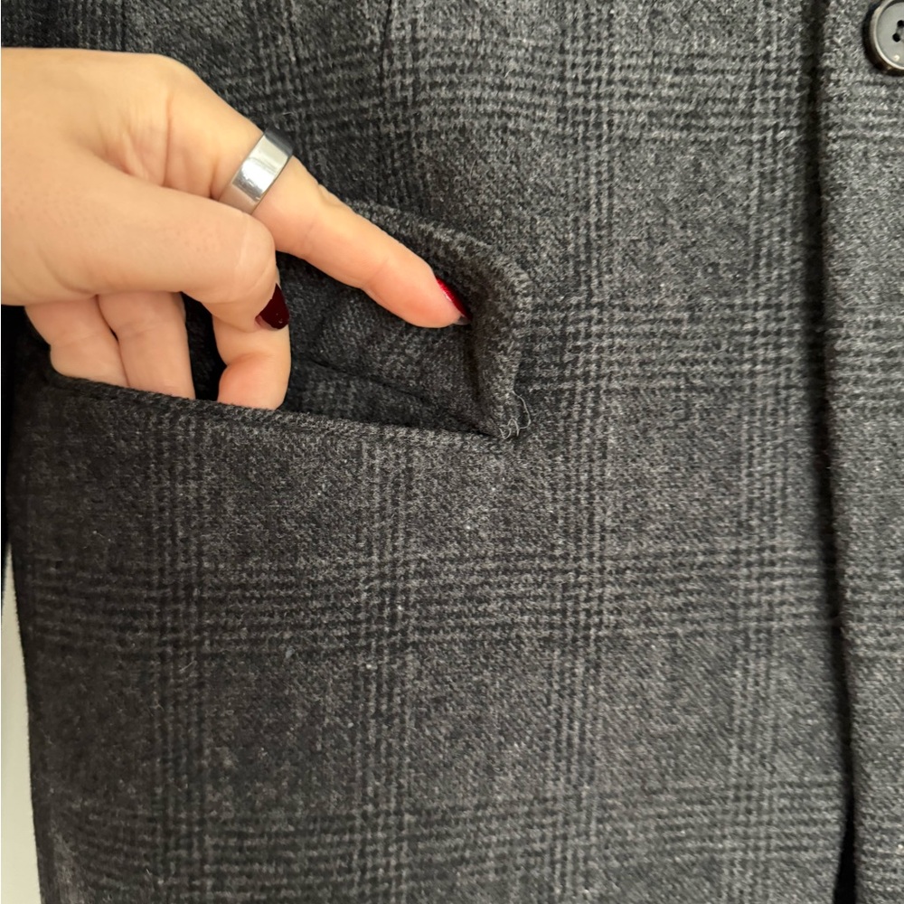 All Saints Charcoal Gray Men's Coat - Picture 5 of 12